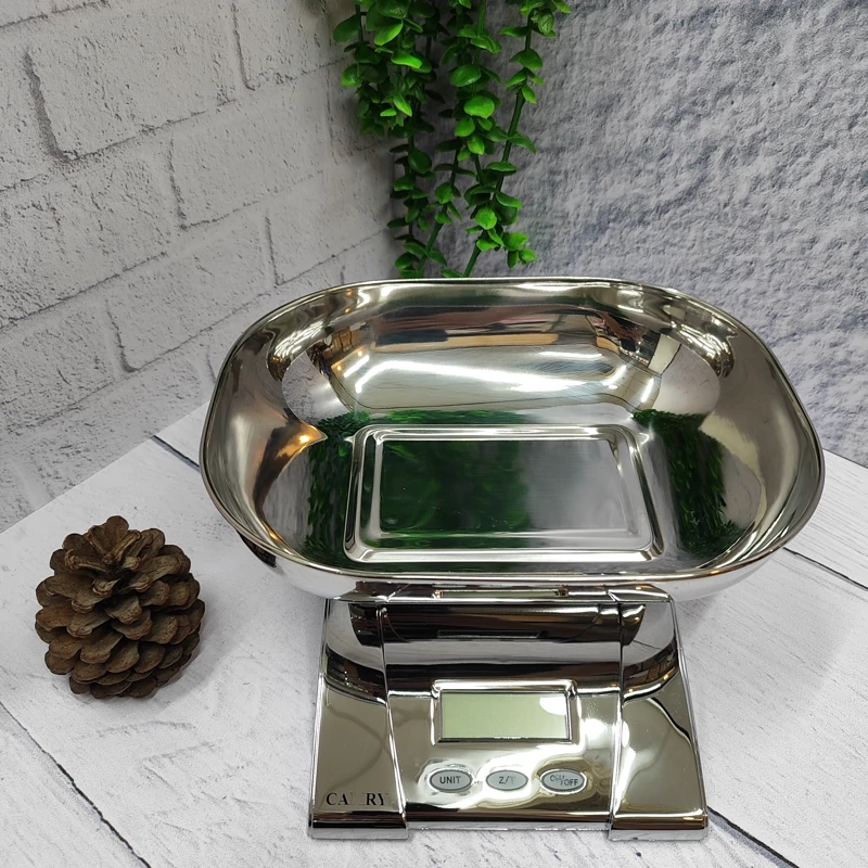 ترازو آشپزخانه صفحه استیل برند(کمری)