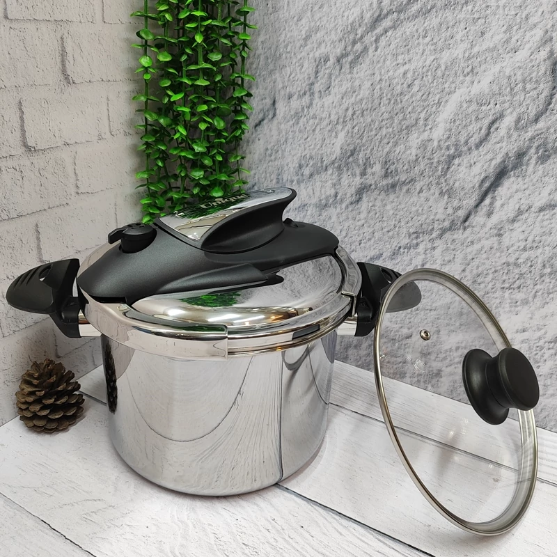 زود پز استیل درب کلیپسی 5لیتر یونیک