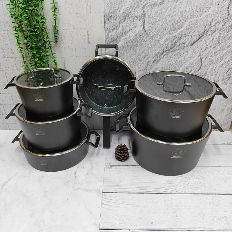 سرویس قابلمه 12پارچه چدن گرانیتی(اس جی)