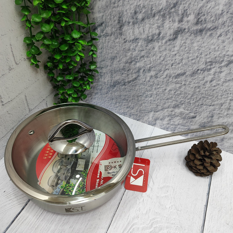 تابه استیل تک دسته سایز20 (کی اس تی)