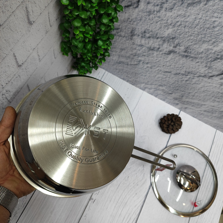 تابه استیل تک دسته سایز20 (کی اس تی)