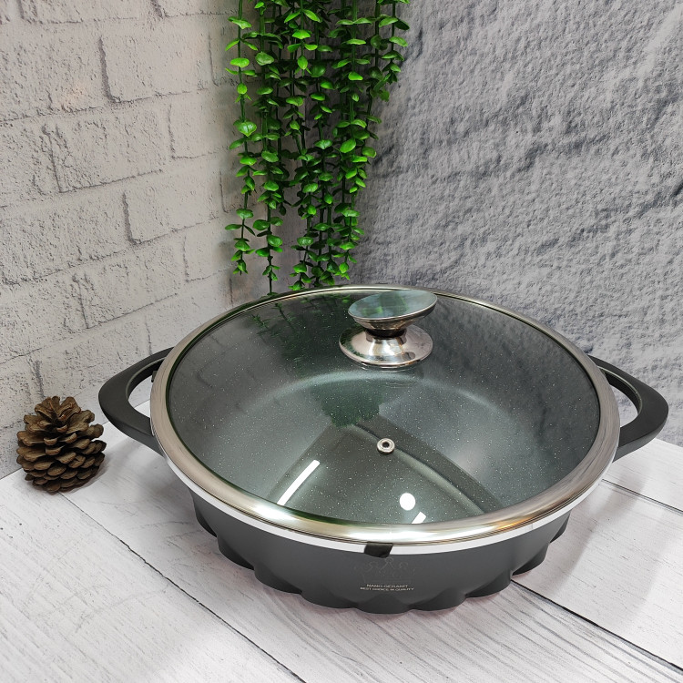 تابه چدن گرانیتی سایز 32 برند(اس جی)
