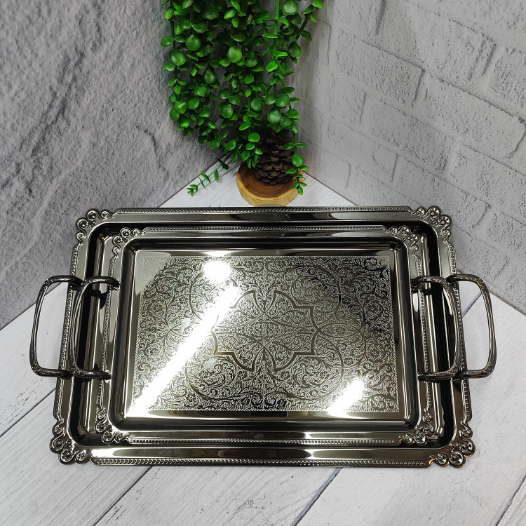 سینی پذیرایی جفتی دودی(وینکس)
