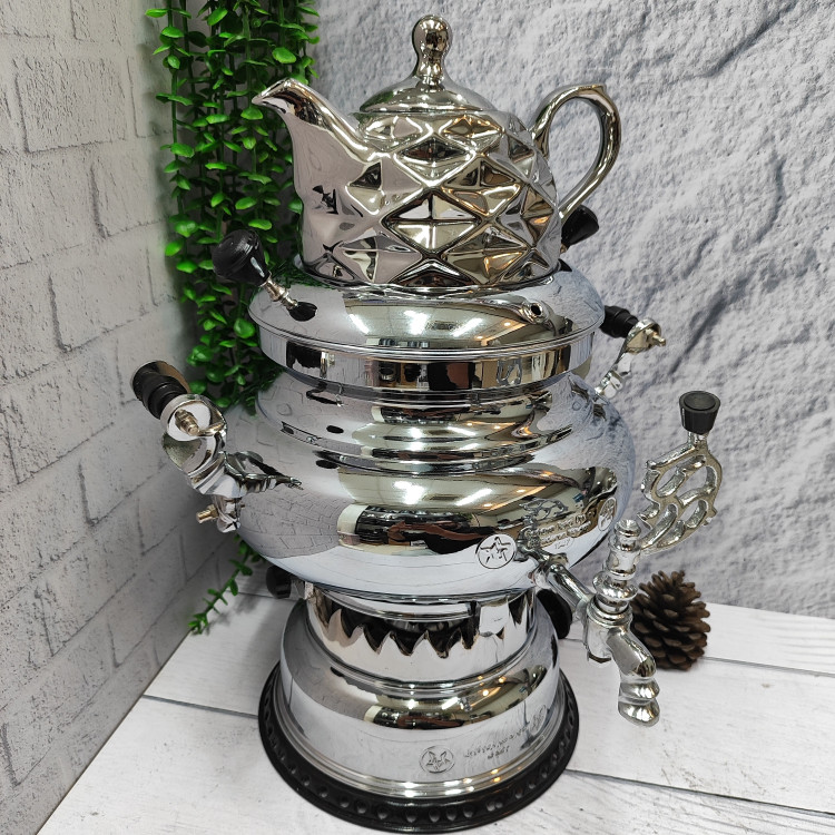 سماور گازی ترموکوبل دار طرح عدسی (آذرخش)