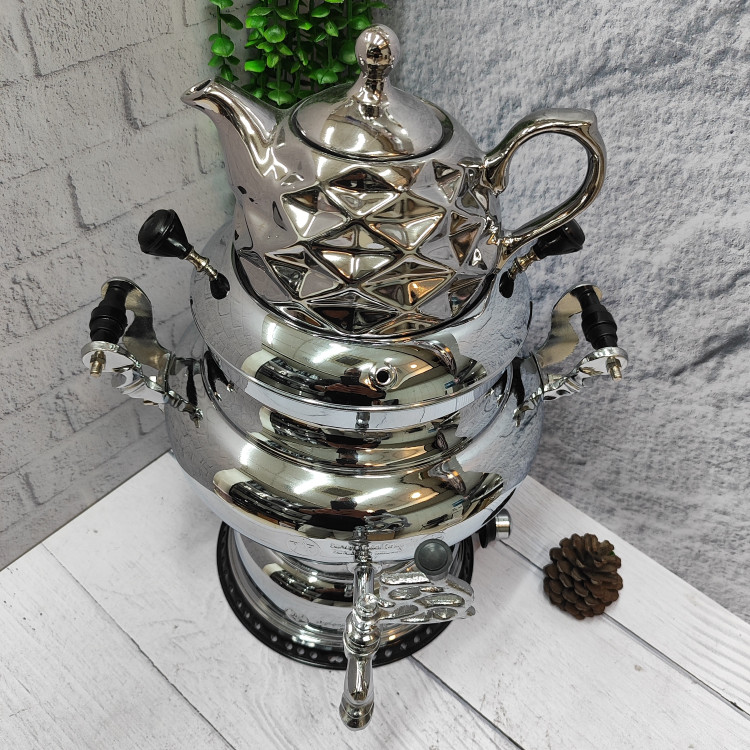 سماور گازی ترموکوبل دار طرح عدسی (آذرخش)