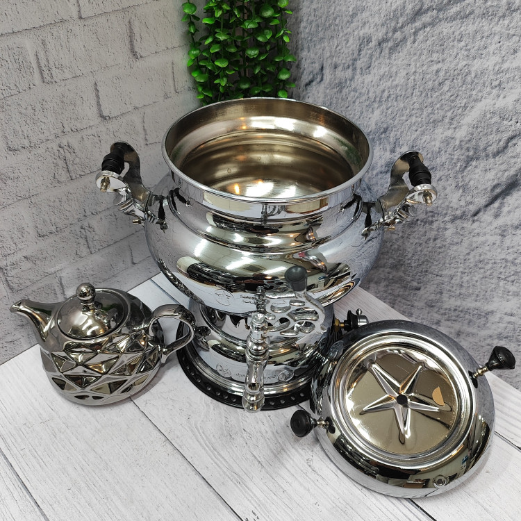 سماور گازی ترموکوبل دار طرح عدسی (آذرخش)