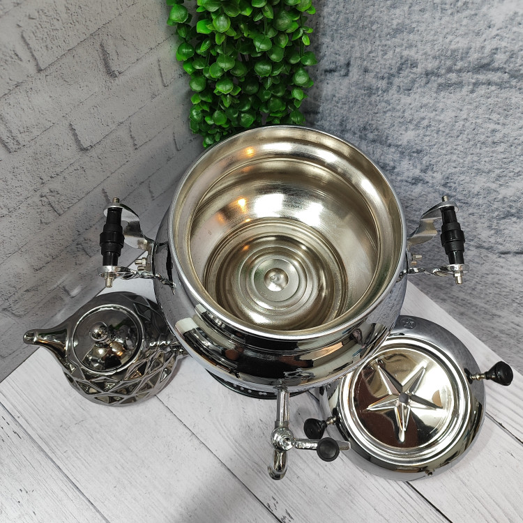 سماور گازی ترموکوبل دار طرح عدسی (آذرخش)
