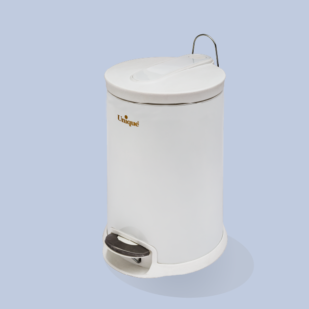سطل زباله 16 لیتر سفید(یونیک)