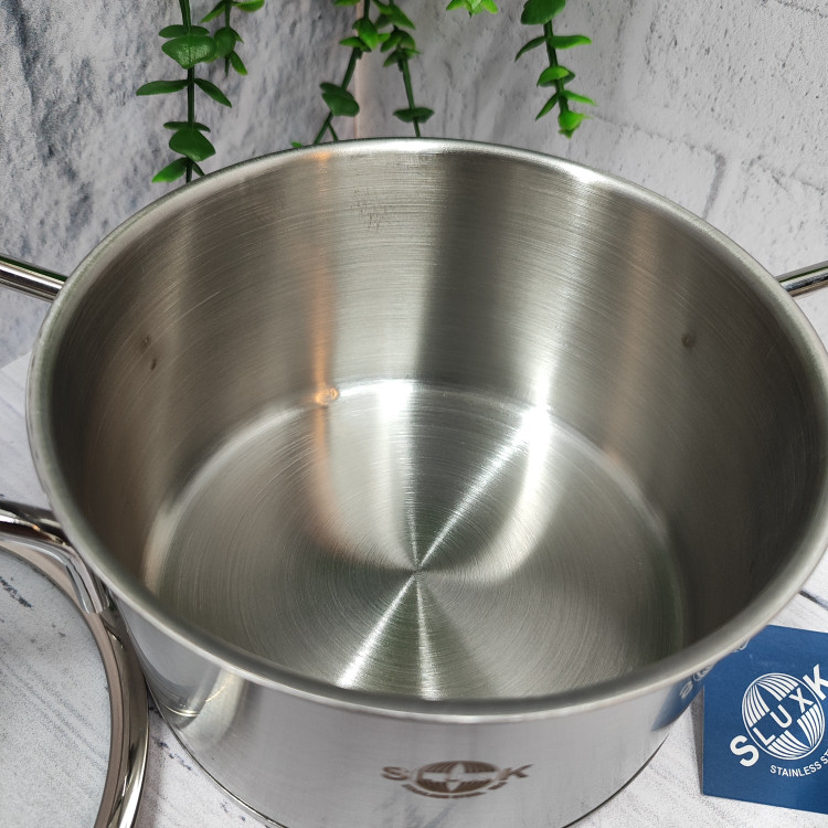 قابلمه استیل سایز16 طرح فلت(اس لوکس)